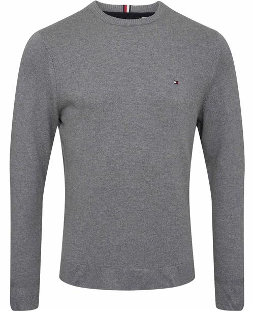 Tommy Hilfiger Pima ORG CTN Cashmere Crew Neck Mand P91 Sweaters Str S Cashmere - hos Magasin