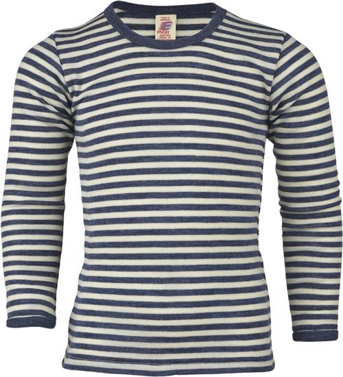 Se Engel Natur Children's Singlet, Long Sleeved, IVN Best Blue Mélange/n Str 92 - Blã¥ Meleret/natur Langærmede T-shirts Uld hos Magasin ved Magasin