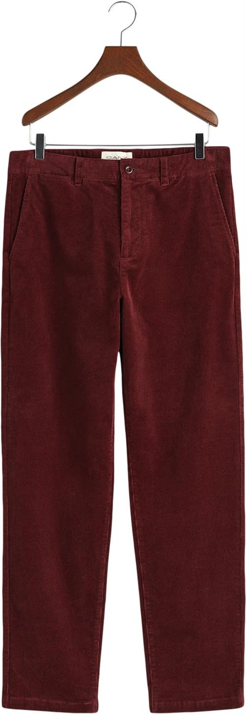 Gant Regular Cord Chinos Mand Red Shadow Chinos Str 33/32 - hos Magasin