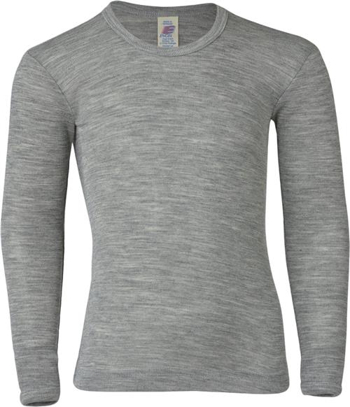 Se Engel Natur Children's Shirt, Long Sleeved, Gots Light Grey Mélange - Str 140 - Grã¥ Meleret Langærmede T-shirts Silke hos Magasin ved Magasin