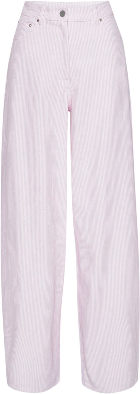 Se REMAIN Cocoon Striped Pants Kvinde Ballerina Comb. Bukser Med Lige Ben Str 25 - hos Magasin ved Magasin