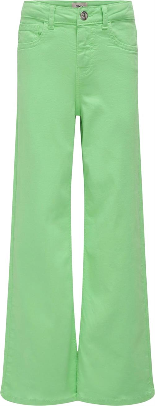 ONLY Kogmadison Wide Color Pant PNT Str 152 - Spring Bouquet Bukser hos Magasin