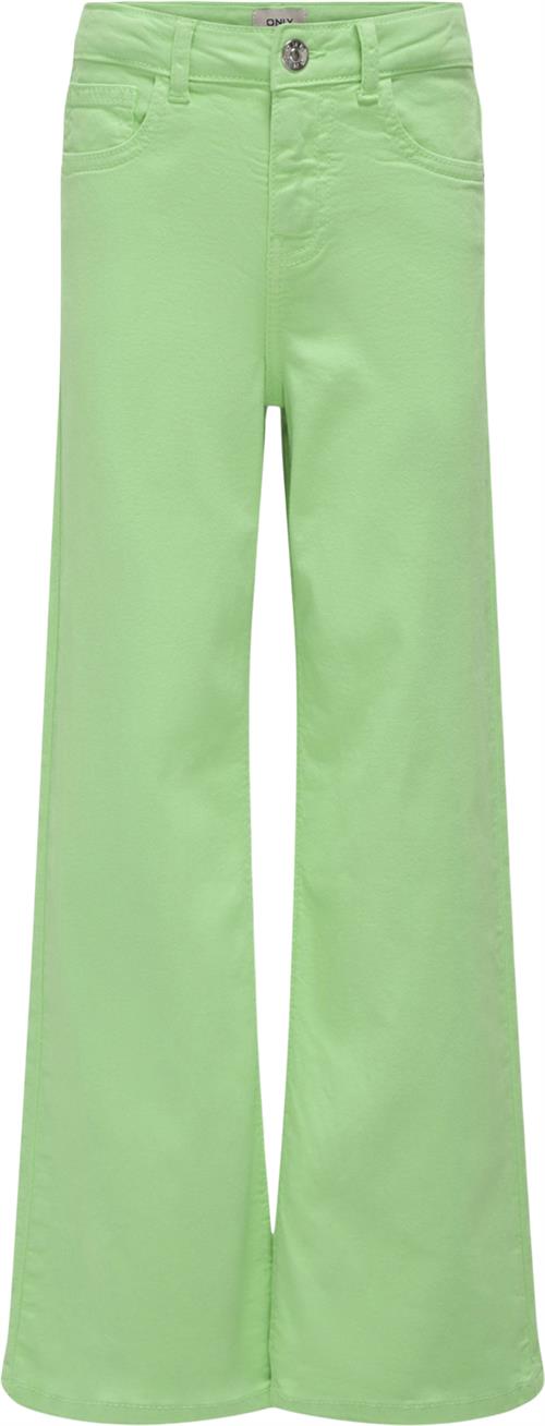 ONLY Kogmadison Wide Color Pant PNT Str 146 - Spring Bouquet Bukser hos Magasin