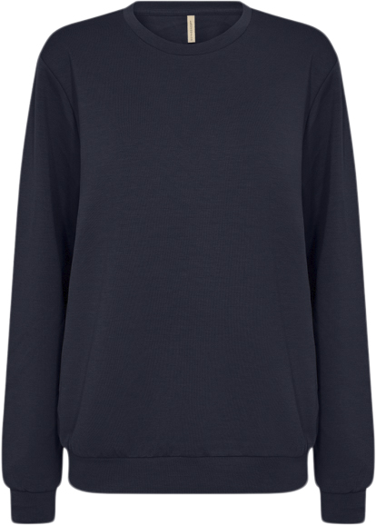 soyaconcept Scbanu 198 Sweatshirt Navy Kvinde 6910 Navy Sweatshirts Str XL - Polyester hos Magasin