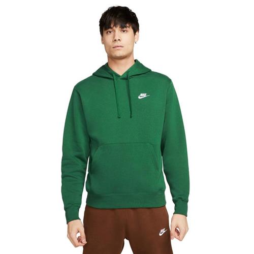 Nike Sportswear Club Fleece Hættetrøje Mand Gorge Green/gorge Green/white Hoodies Str XS - Bomuld hos Magasin