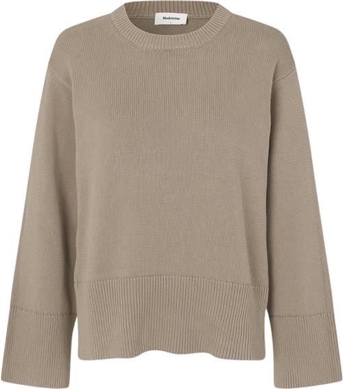 Modström Corbinmd Oneck Kvinde Spring Stone Sweaters Str XS - hos Magasin