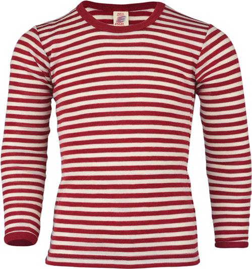 Se Engel Natur Children's Singlet, Long Sleeved, IVN Best red Mélange/na Str 92 - Rã¸D Meleret/natur Langærmede T-shirts Uld hos Magasin ved Magasin