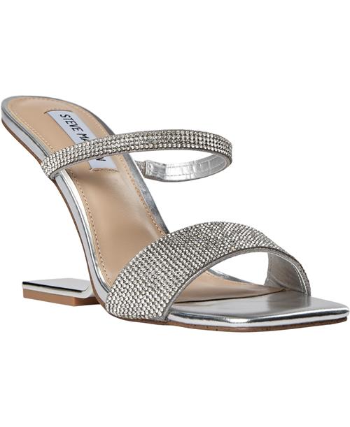 Se Steve Madden Lotusr Sandal Kvinde Crystal Højhælede Sandaler Str 41 - hos Magasin ved Magasin