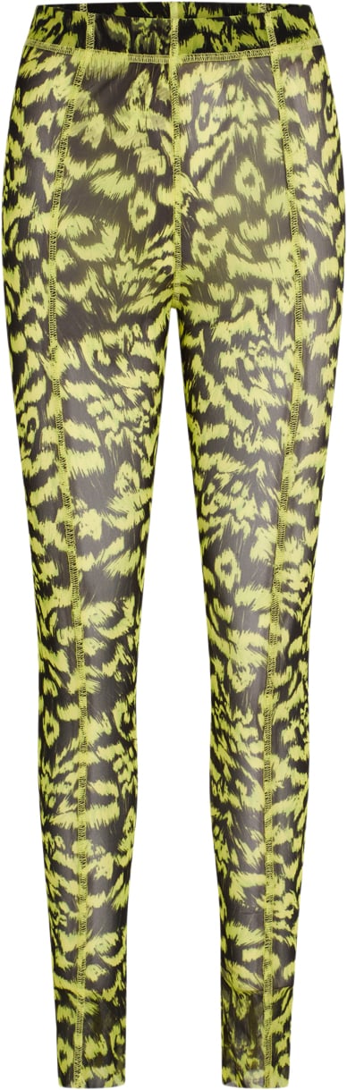 Mads Nørgaard - Copenhagen Jersey Mesh Bassum Leggings AOP Kvinde Animal Aop Evening Primrose Leggings Str L - hos Magasin