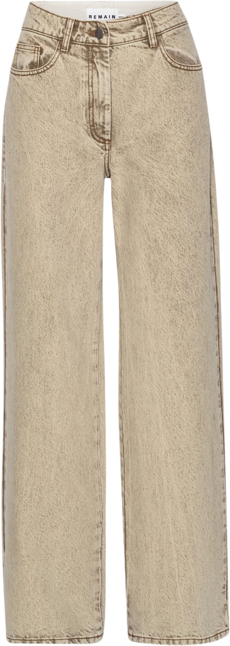 Se REMAIN Special Yoke Denim Pants Kvinde Pure Cashmere Wide Jeans Str 25 Denim - hos Magasin ved Magasin