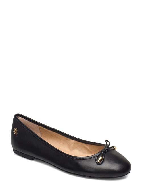 Lauren Ralph Lauren Jayna Leather Flat Lauren Ralph Lauren Black