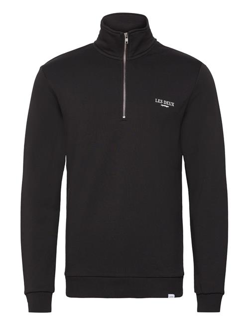 Se Les Deux Toulon Half-Zip Sweatshirt Les Deux Black ved Booztlet