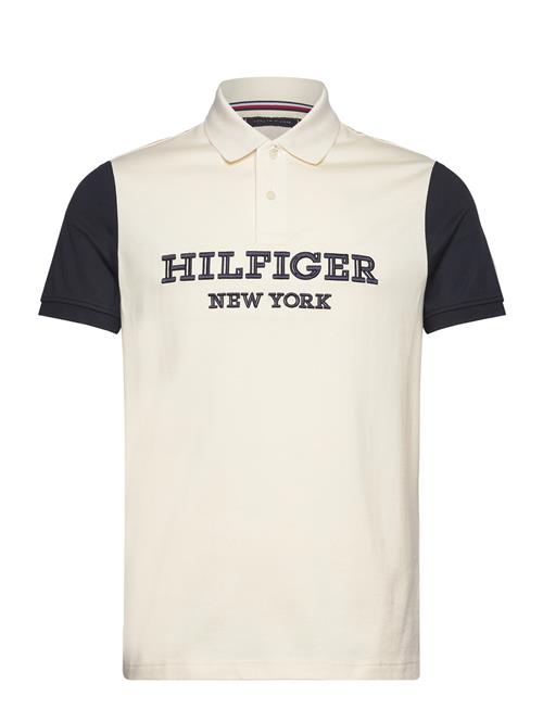 Tommy Hilfiger Monotype Colourblock Reg Polo Tommy Hilfiger Beige