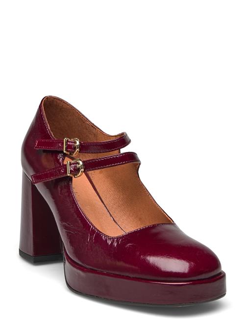 Se Jonak Paris 088-Verite Cuir Brillant Jonak Paris Burgundy ved Booztlet