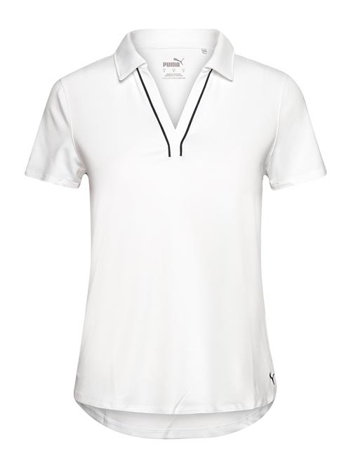 PUMA Golf W Cloudspun Piped Ss Polo PUMA Golf White