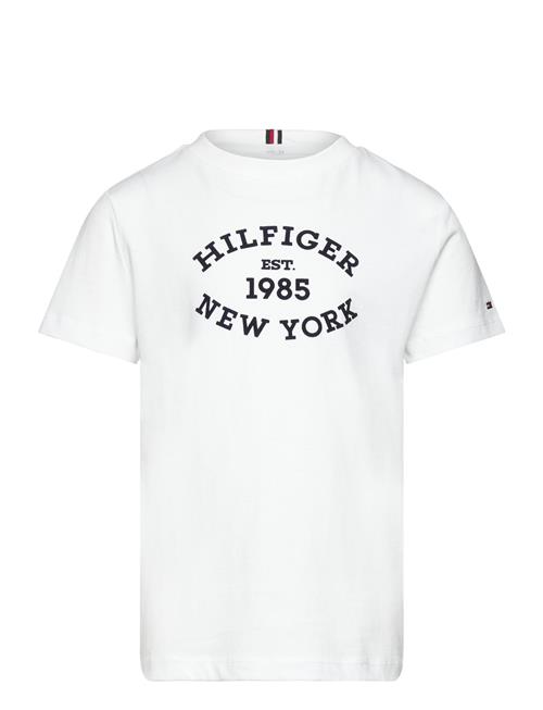 Monotype Flock Regular Tee Ss Tommy Hilfiger White