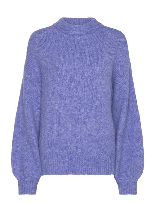 Se A-View Patrisia Solid Knit Pullover A-View Blue ved Booztlet