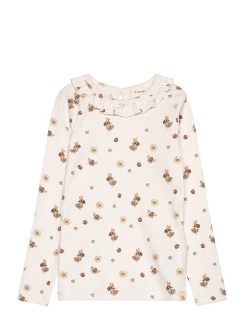 Se Lil'Atelier Nmflavo Loa Ls Slim Top Lil Lil'Atelier Cream ved Booztlet