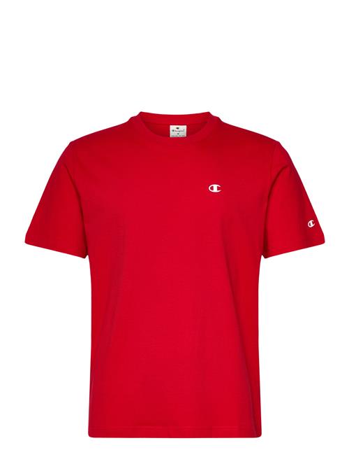 Se Champion Crewneck T-Shirt Champion Red ved Booztlet