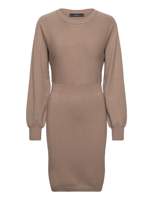 Vero Moda Vmhollykaris Ls O-Neck Dress Ga Boo Vero Moda Beige