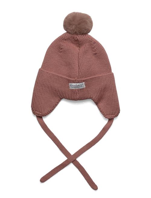 Se En Fant Baby Hat W. Fake Fur En Fant Pink ved Booztlet