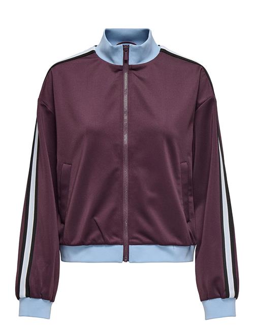 Se ONLY Onlwarm Up X Track Zip Jacket Pnt ONLY Burgundy ved Booztlet