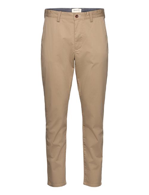 Se GANT Tapered Twill Chinos GANT Beige ved Booztlet