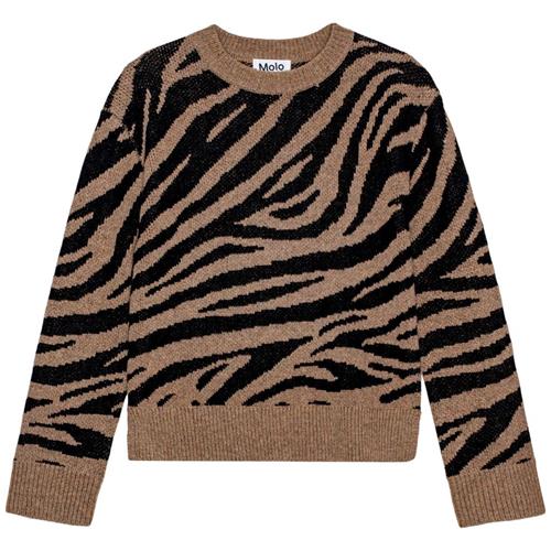 Molo Gerda Strikket trøje Zebra | Brun | 98/104 cm