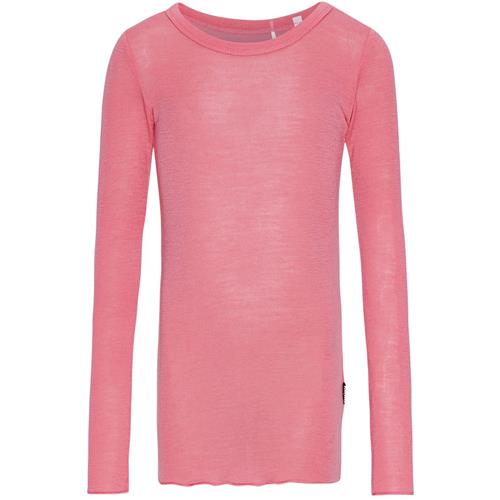 Molo Rihanna Langærmet T-shirt I Uld Flamingo Plume | Lyserød | 122/128 cm