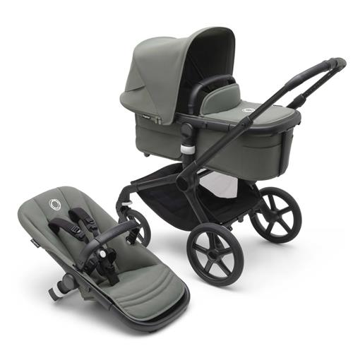 Bugaboo Fox 5 Complete Klapvogn Black/Forest Green | Grønn | 0-3