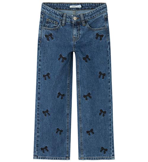 Se Name It Jeans - NkfRose - Dark Blue/Embroidery ved KidsWorld