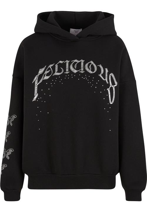 Felicious Sweatshirt  sort / hvid