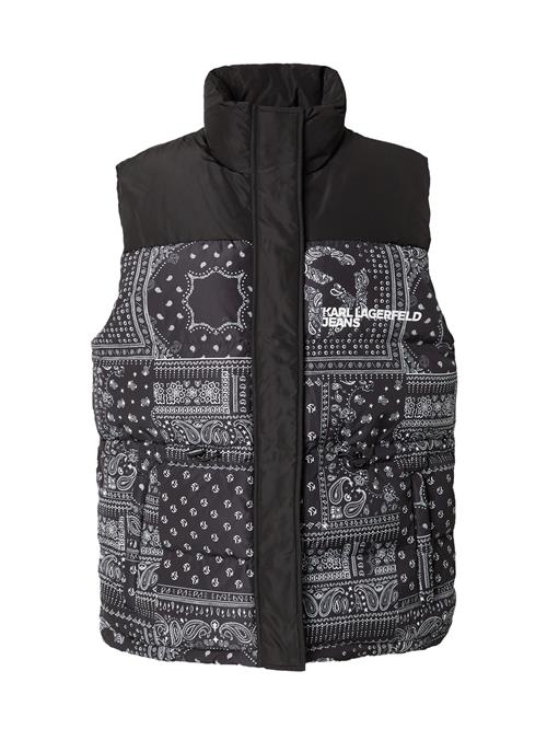 Se KARL LAGERFELD JEANS Vest  sort / hvid ved About You