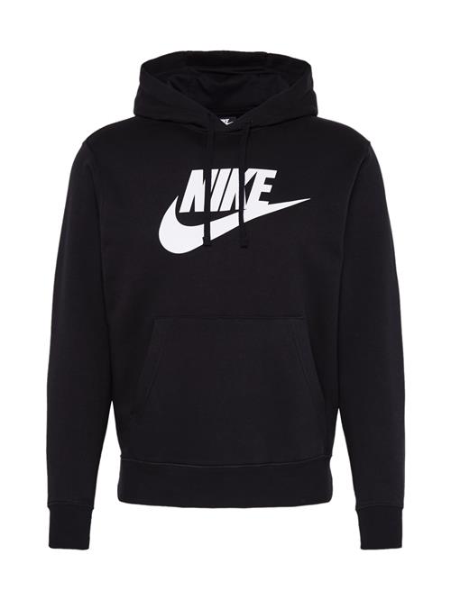 Nike Sportswear Sportsweatshirt 'Club Fleece'  sort / hvid