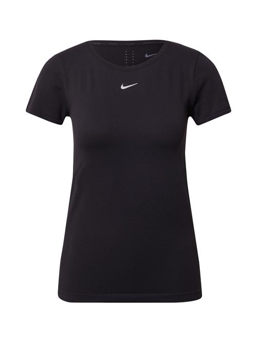 Se NIKE Funktionsbluse 'Aura'  sort / hvid ved About You