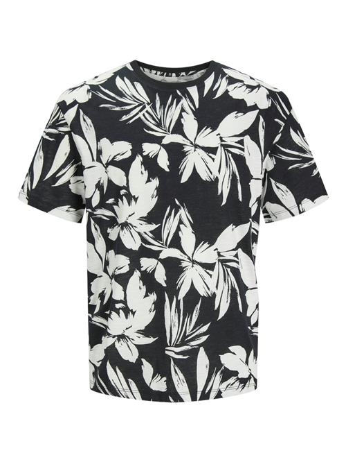 Se JACK & JONES Bluser & t-shirts 'JJJeff'  sort / hvid ved About You