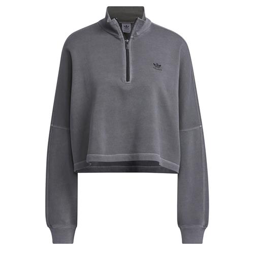 Se ADIDAS ORIGINALS Sweatshirt 'Essentials+'  mørkegrå / sort ved About You