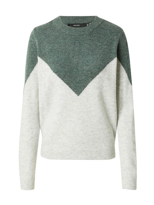 Se VERO MODA Pullover 'VMPLAZA'  lysegrå / gran ved About You