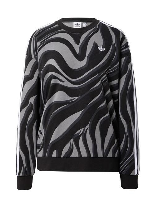 ADIDAS ORIGINALS Sweatshirt 'Abstract Allover Animal Print'  grå / antracit / sort / hvid