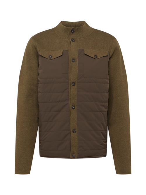 Se FYNCH-HATTON Cardigan  khaki / mørkegrøn ved About You