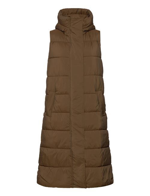 YAS Yaslira Padded Vest S. YAS Khaki