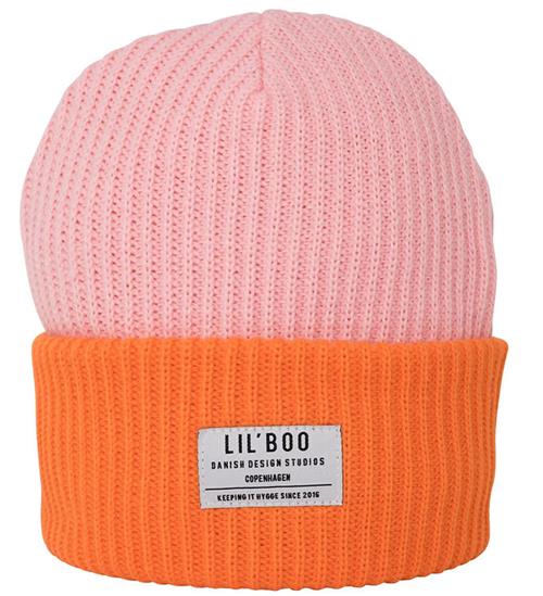 Lil' Boo Copenhagen Lil'Boo copenhagen Hue - Strik - Hygge Beanie - Pink/Orange