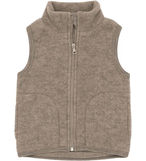 Se Engel Vest - Uld - Walnut Melange ved KidsWorld