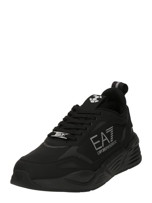 EA7 Emporio Armani Sneaker low  sølvgrå / sort