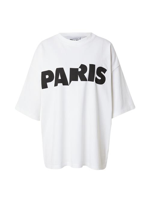 TOPSHOP Shirts 'Paris'  sort / hvid