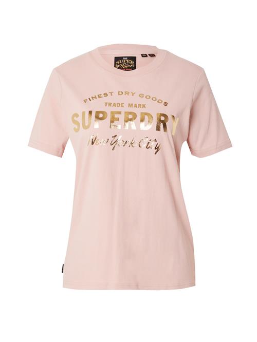 Superdry Shirts 'Luxe'  guld / gammelrosa