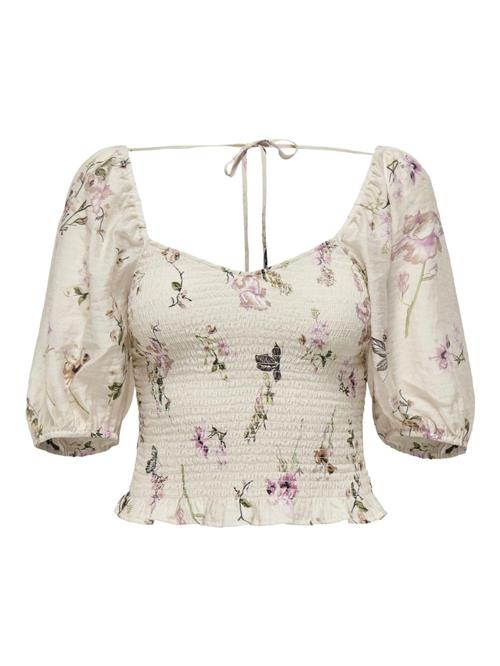 ONLY Bluse 'LUCCA'  greige / oliven / lilla / sort