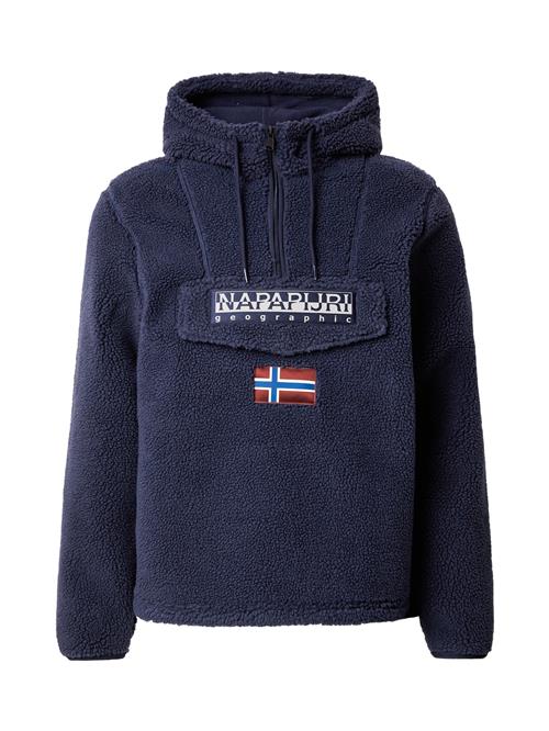 Se NAPAPIJRI Pullover 'T-BURGEE'  marin / mørkerød / hvid ved About You