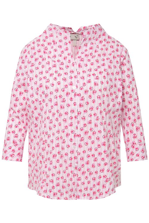 Ulla Popken Bluse  pink / hvid