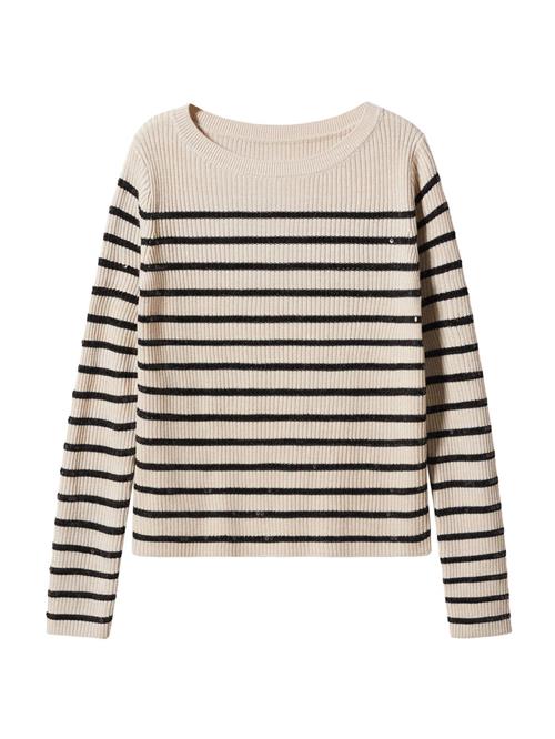 MANGO Pullover 'Fortuny'  lysegrå / sort